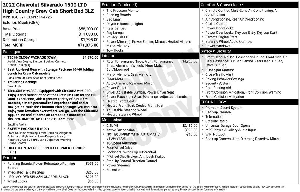 2022 Chevrolet Silverado 1500 LTD High Country