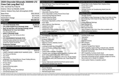 2020 Chevrolet Silverado 3500 HD LTZ
