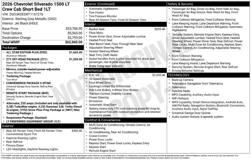 2026 Chevrolet Silverado 1500 LT