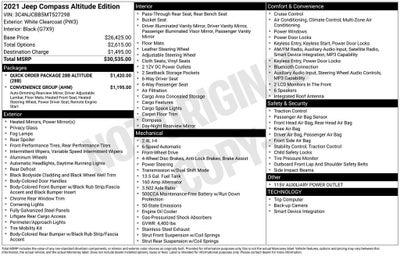 2021 Jeep Compass Base