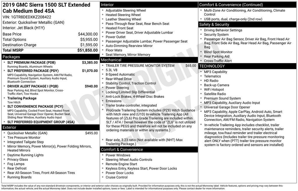 2019 GMC Sierra 1500 SLT