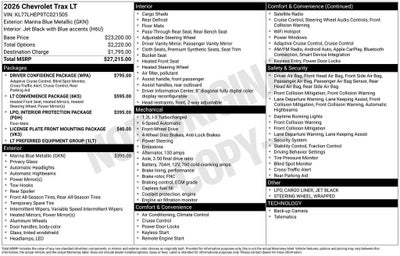 2026 Chevrolet Trax LT