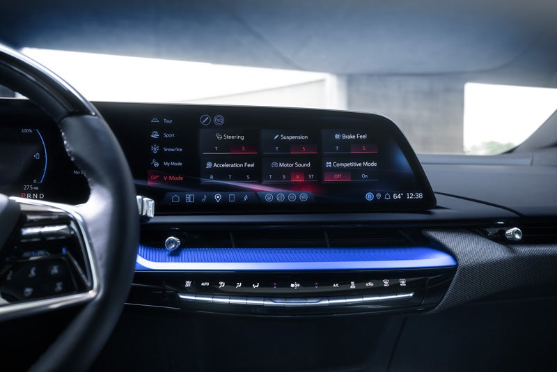 The 2026 OPTIQ-V Display Screen Displaying the V-Mode Settings | Vaden Chevrolet of Hinesville in HINESVILLE GA